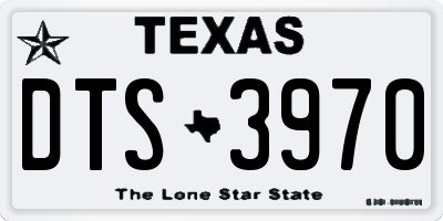 TX license plate DTS3970