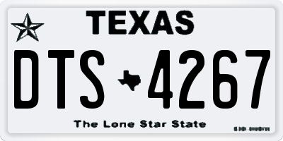 TX license plate DTS4267
