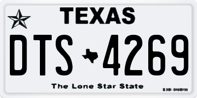 TX license plate DTS4269