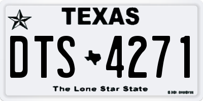 TX license plate DTS4271