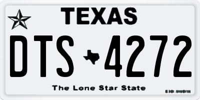 TX license plate DTS4272