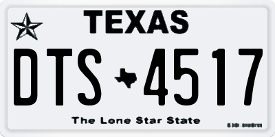 TX license plate DTS4517