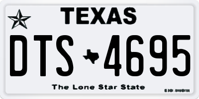 TX license plate DTS4695