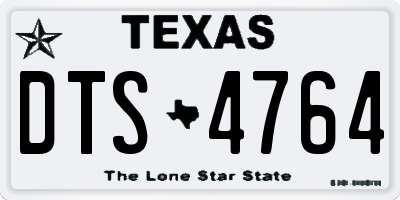 TX license plate DTS4764