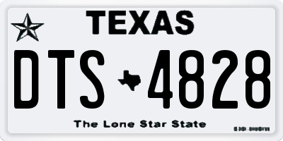 TX license plate DTS4828