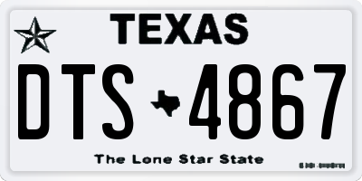 TX license plate DTS4867