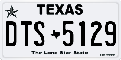 TX license plate DTS5129