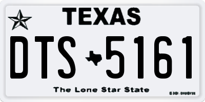 TX license plate DTS5161