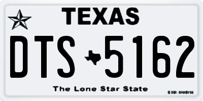 TX license plate DTS5162