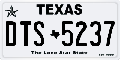 TX license plate DTS5237