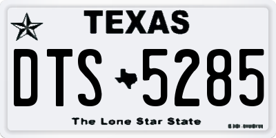 TX license plate DTS5285