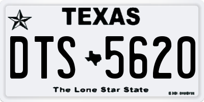 TX license plate DTS5620