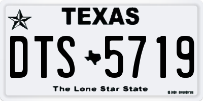 TX license plate DTS5719