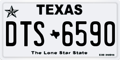 TX license plate DTS6590