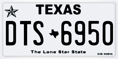 TX license plate DTS6950