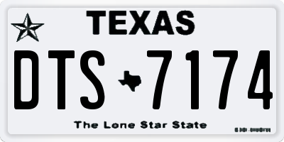 TX license plate DTS7174