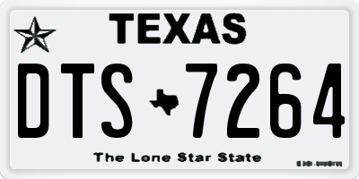 TX license plate DTS7264