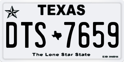 TX license plate DTS7659