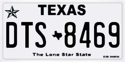 TX license plate DTS8469