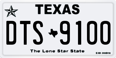 TX license plate DTS9100