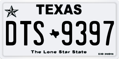 TX license plate DTS9397