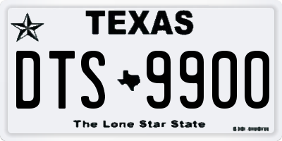 TX license plate DTS9900