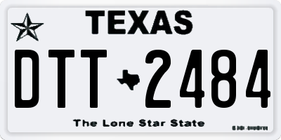 TX license plate DTT2484