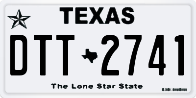 TX license plate DTT2741