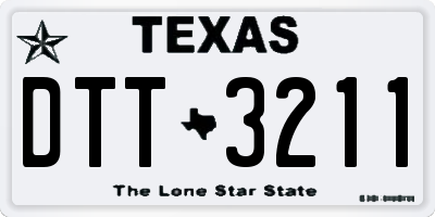 TX license plate DTT3211