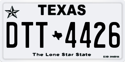 TX license plate DTT4426