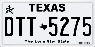 TX license plate DTT5275
