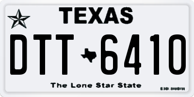 TX license plate DTT6410