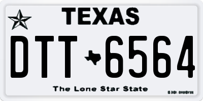TX license plate DTT6564