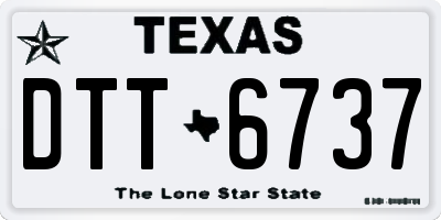 TX license plate DTT6737