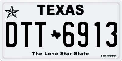 TX license plate DTT6913