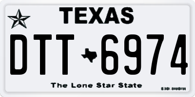 TX license plate DTT6974
