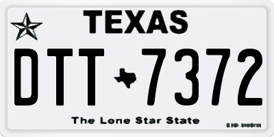 TX license plate DTT7372