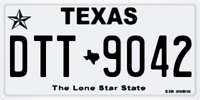 TX license plate DTT9042