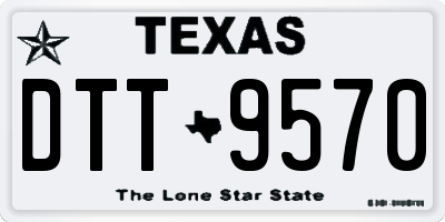 TX license plate DTT9570