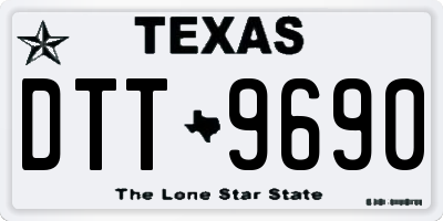 TX license plate DTT9690