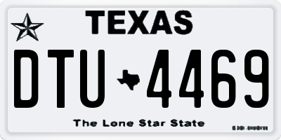 TX license plate DTU4469