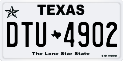 TX license plate DTU4902