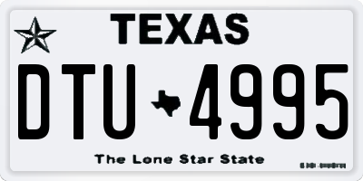 TX license plate DTU4995
