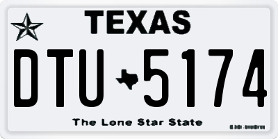 TX license plate DTU5174