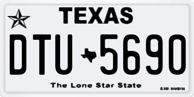 TX license plate DTU5690