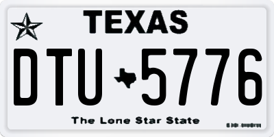 TX license plate DTU5776