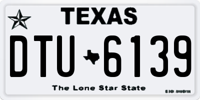 TX license plate DTU6139