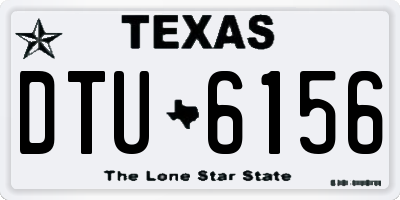 TX license plate DTU6156
