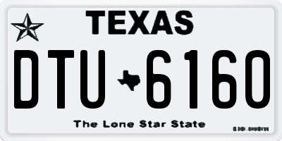 TX license plate DTU6160