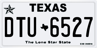 TX license plate DTU6527